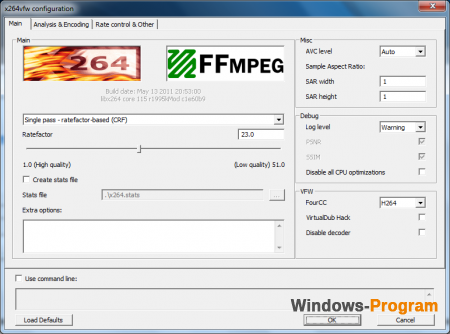 x264 Video Codec r2883